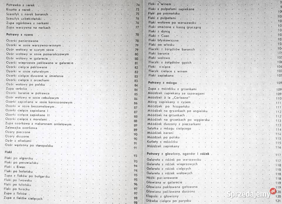 Potrawy z podrobów Tadeusz Góra Tadeusz lubelskie