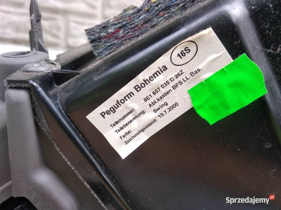 Audi A4 B6 schowek pasażera szary Europa
