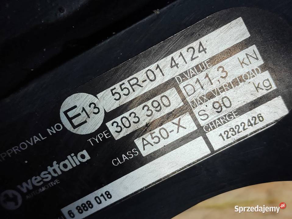 Hak Holowniczy BMW 5 G30 G31 303390 Pozostałe Pleszew