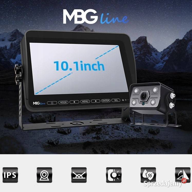 Zestaw cofania MBG Line monitor 101 kamera 1236V lubelskie Łuszczów Drugi