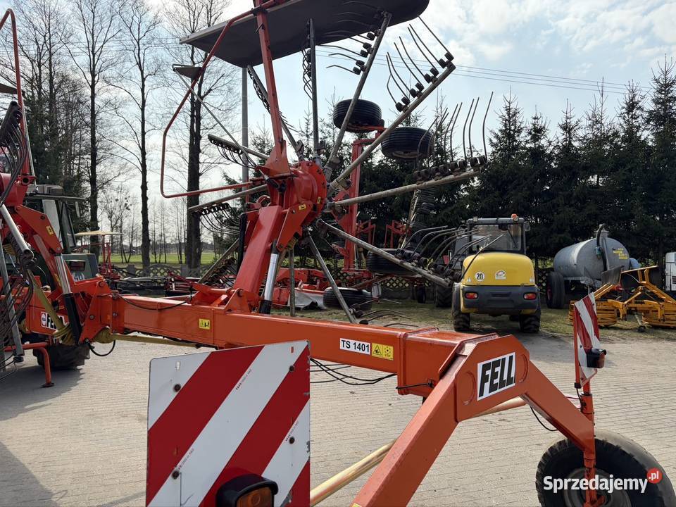 Zgrabiarka 2 karuzelowa Fella TS 1401 do boku nieuszkodzony Myszyniec