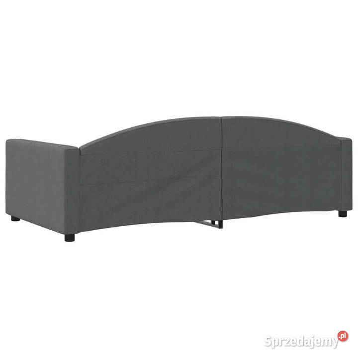 Sofa z funkcją spania ciemnoszara obita tkaniną Warszawa