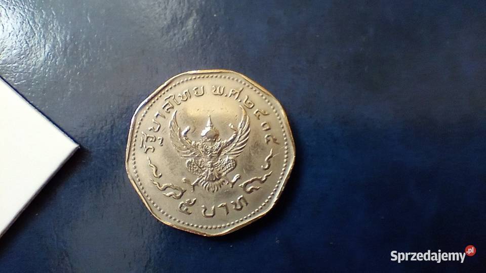 Stare monety 5 baht 1972 Tajlandia Numizmatyka Lesko