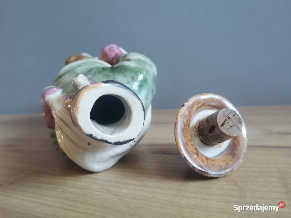 Stara figurka karafka Rybak porcelana Zagórski i