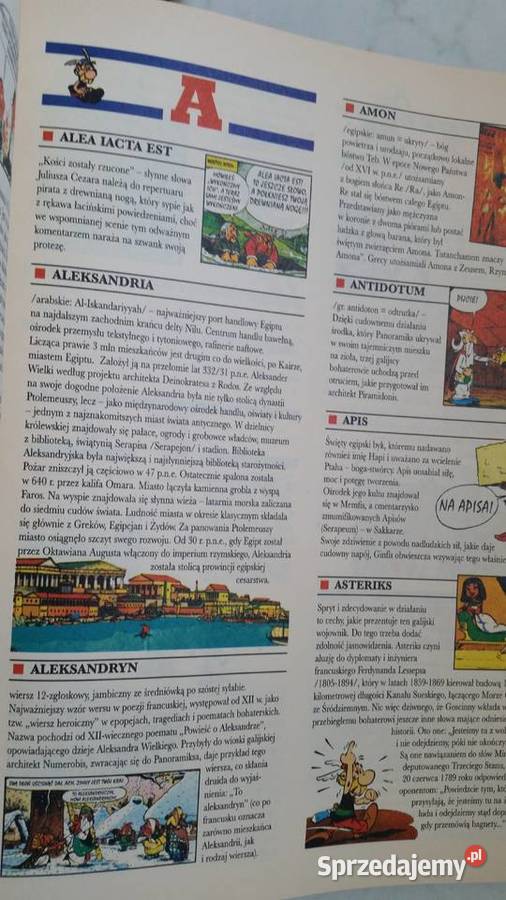 Asteriks i Kleopatra Wydanie z leksykonem Album Kultura i Rozrywka Puławy
