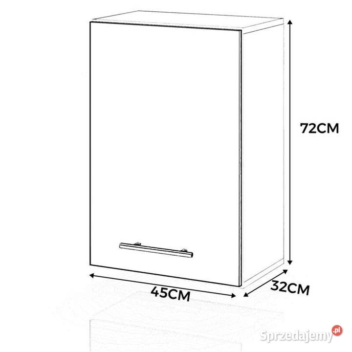 szafka kuchenna wisząca modułowa z uchwytami Elbląg
