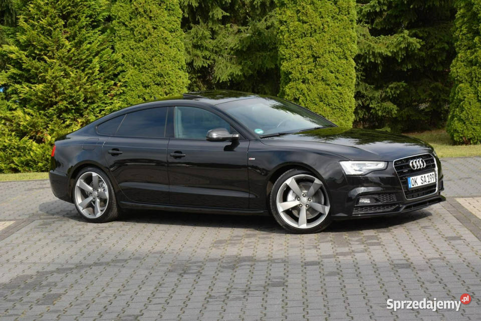 Audi A5 Sportback 2xSLine biXenon Led Navi MMI asystent pasa ruchu A5 mazowieckie Ostrów Mazowiecka