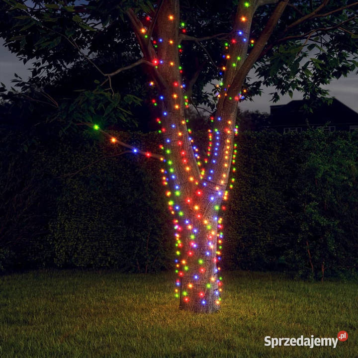 Solarne lampki dekoracyjne 2 2x200 LED kolorowe mazowieckie
