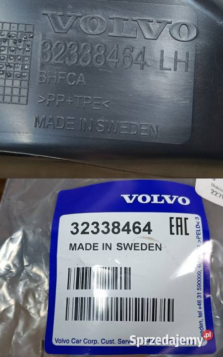 VOLVO S60 III V60 II ZAŚLEPKA WYGŁUSZENIE Pleszew sprzedam