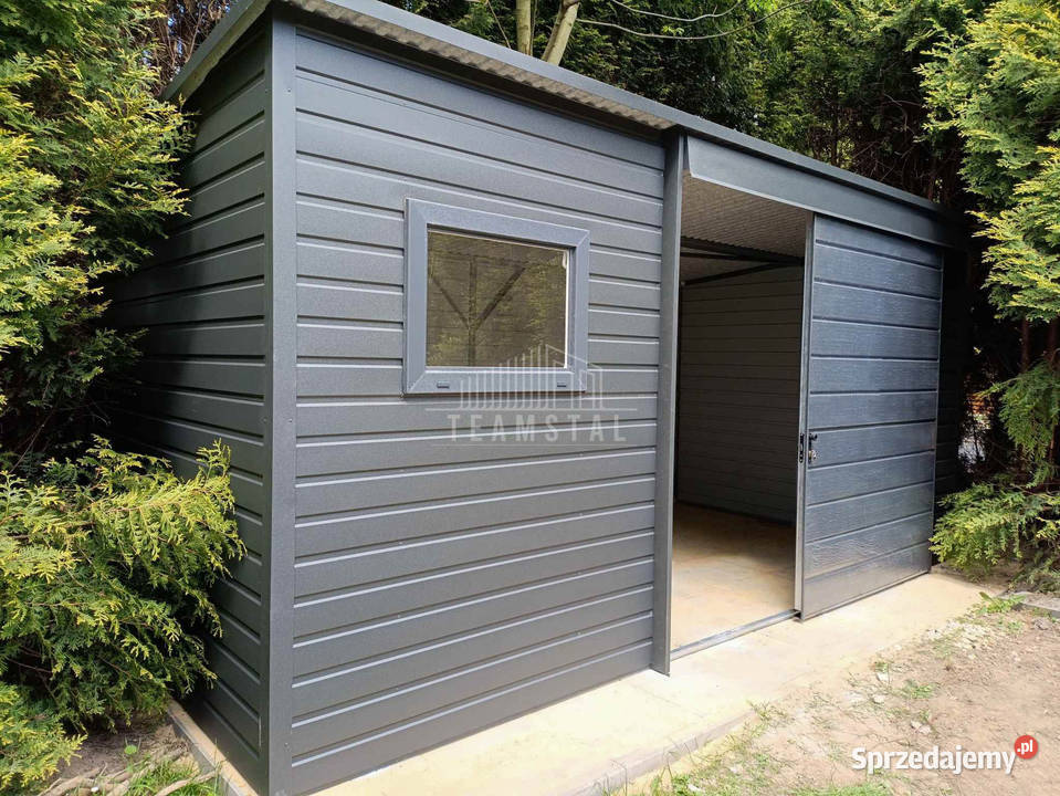 Schowek domek ogrodowy 4x2m drzwi przesuwne okno Ogród Łęczyca