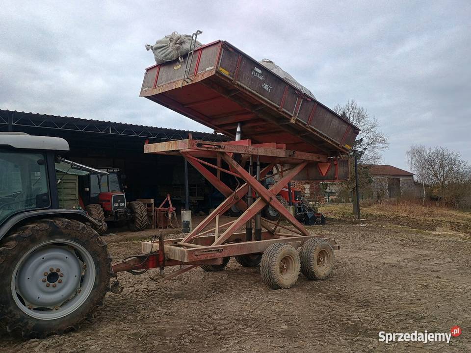 Przyczepa tandem wysokiego składowania nożycowa Sieradz