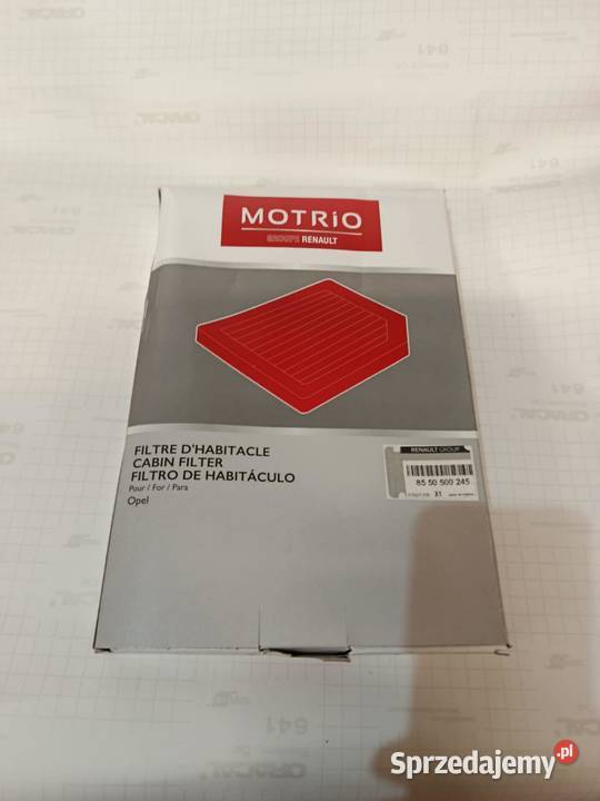 filtr kabinowy węglowy opel astra zafira Motrio mazowieckie