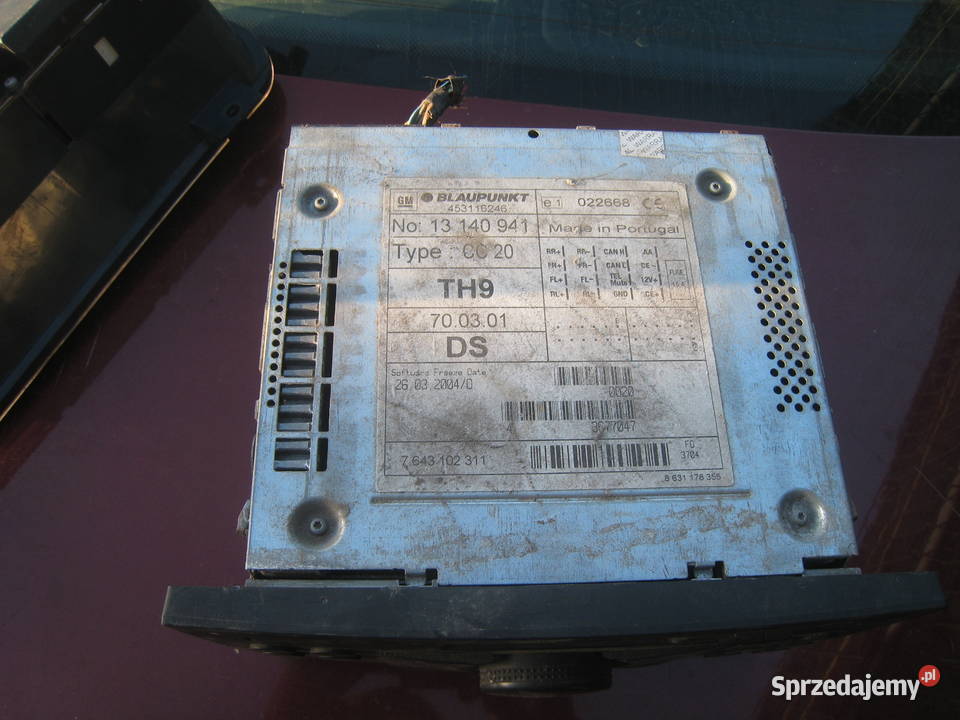 Radioodtwarzacz Opel Blaupunkt CC20 Corsa combo