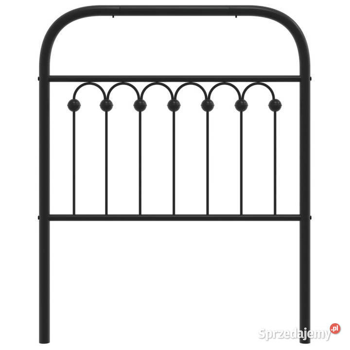 Metalowe wezgłowie czarne 80 WM376627