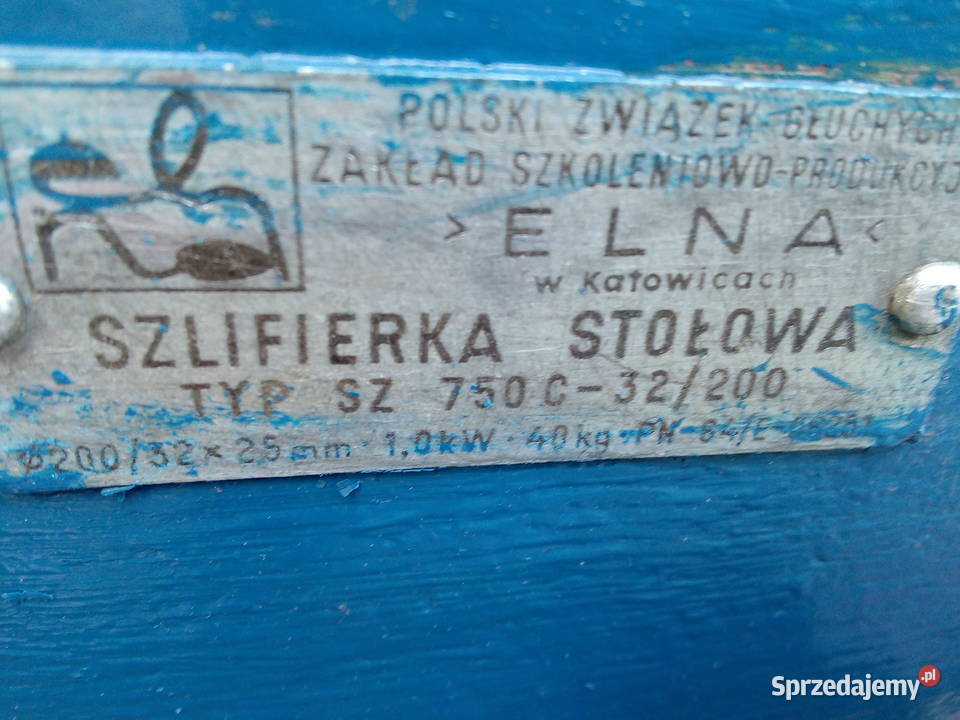 Szlifierka stołowa ELNA wielkopolskie Poznań sprzedam