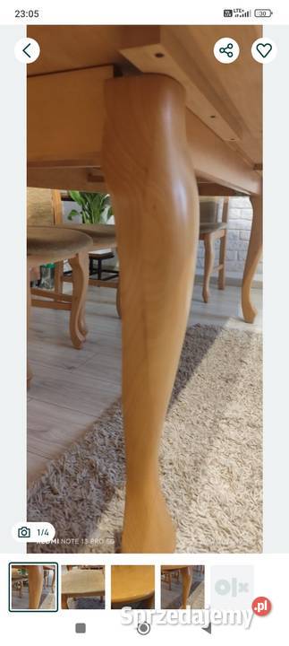 Stół do jadalni krzesła 190cm