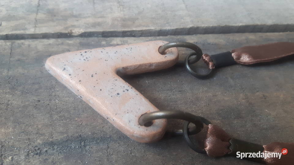Naszyjnik ceramiczny ręcznie wykonany Otwock