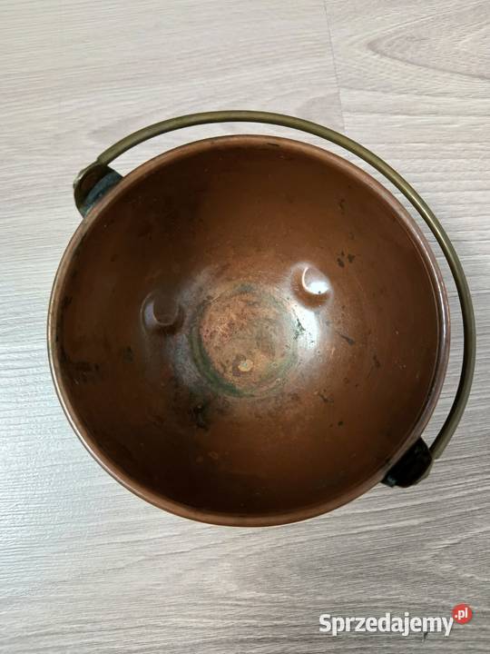 Mały miedziany kociołek ozdobny 10 Kraków