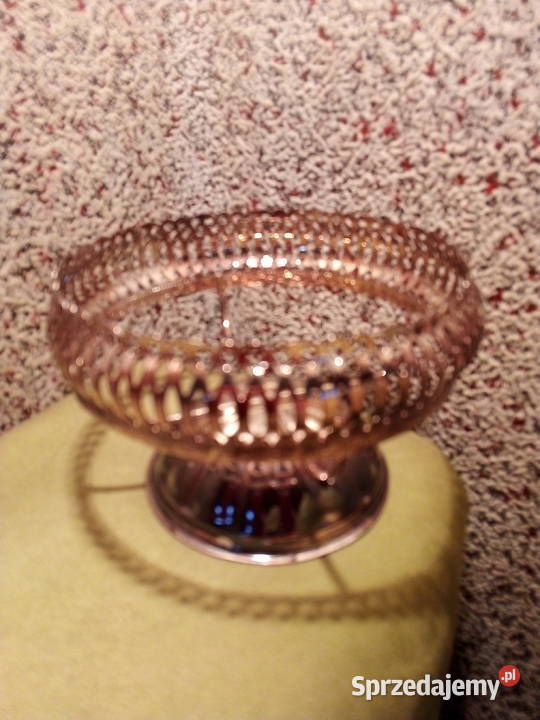 Patera czerwona w srebrzonej podstawie mazowieckie Warszawa