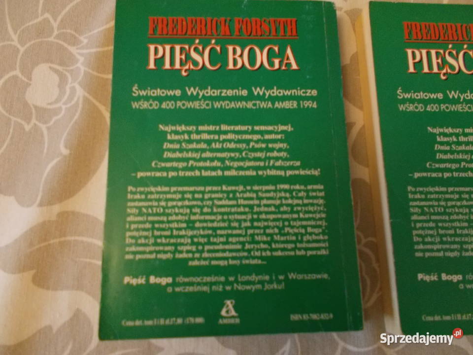 Frederick Forsyth Pięść Boga tom 1 i 2 Głubczyce