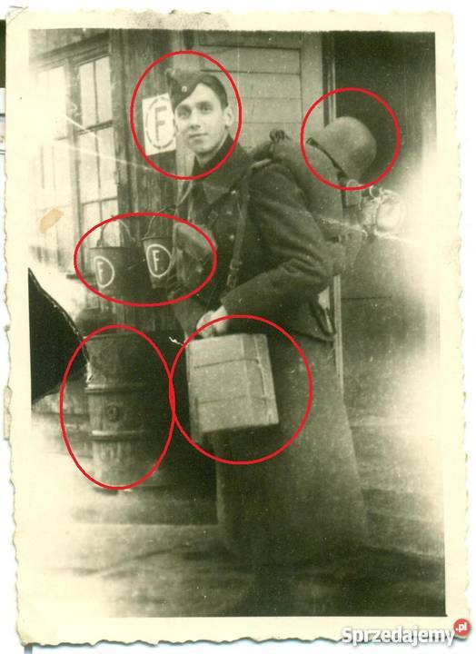 Stare zdjęcie żołnierz niemiecki 2 wojna Ostrów Wielkopolski