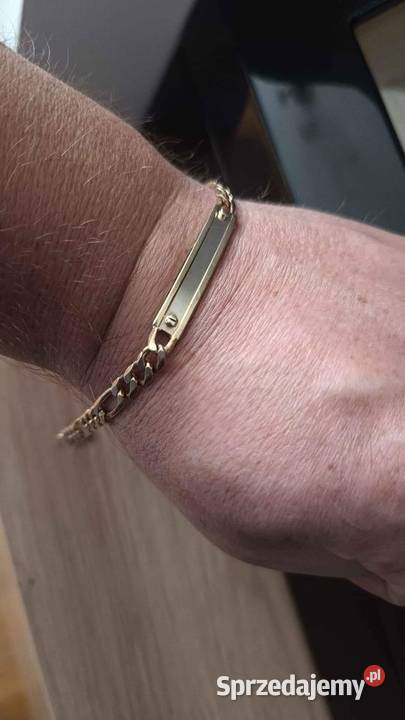 Złota Męska Bransoletka pr 585 Okazja Biżuteria Szprotawa