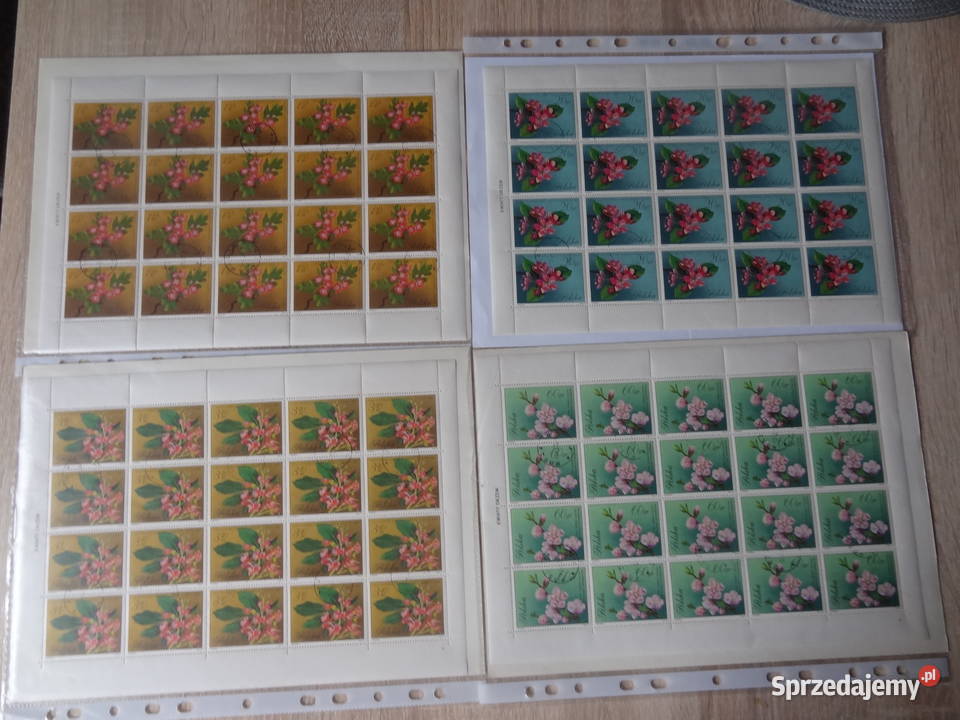 Znaczki pocztowe Polska Fi 19861993 Ark kasowane Jarosław