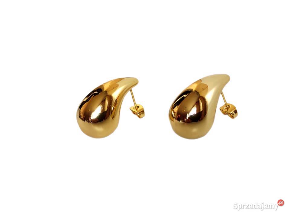 7483 Złote Duże Łezki ala Bottega Kolczyki Kędzierzyn-Koźle