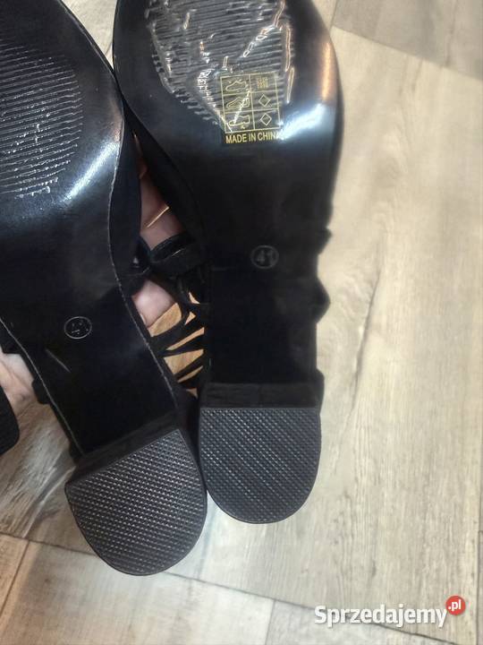 41 Czarne zmysłowe czółenka wieczorowe Nowe Czółenka Kraków sprzedam