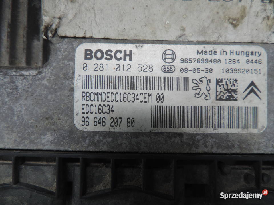 KOMPUTER 9664620780 CITROEN PEUGEOT 206 14 HDI małopolskie Nowy Sącz