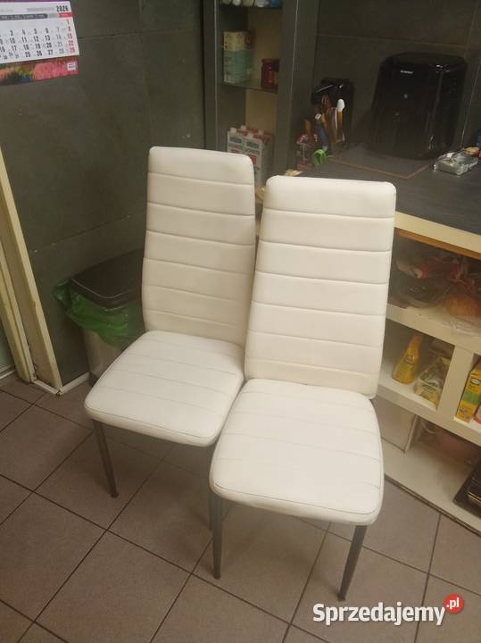 Dwa krzesła skóra nowe Sosnowiec