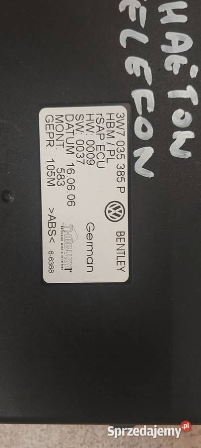 Sterownik telefonu VW PHAETON 3W7035385P