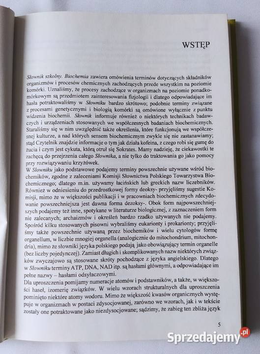 Słownik szkolny BIOCHEMIA Jan Fronk Jakub Ząbek Kultura i Rozrywka Hajnówka sprzedam