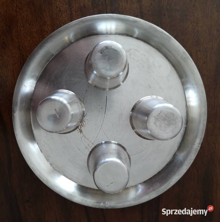 4 platerowane kieliszki do trunków mocnych z Katowice