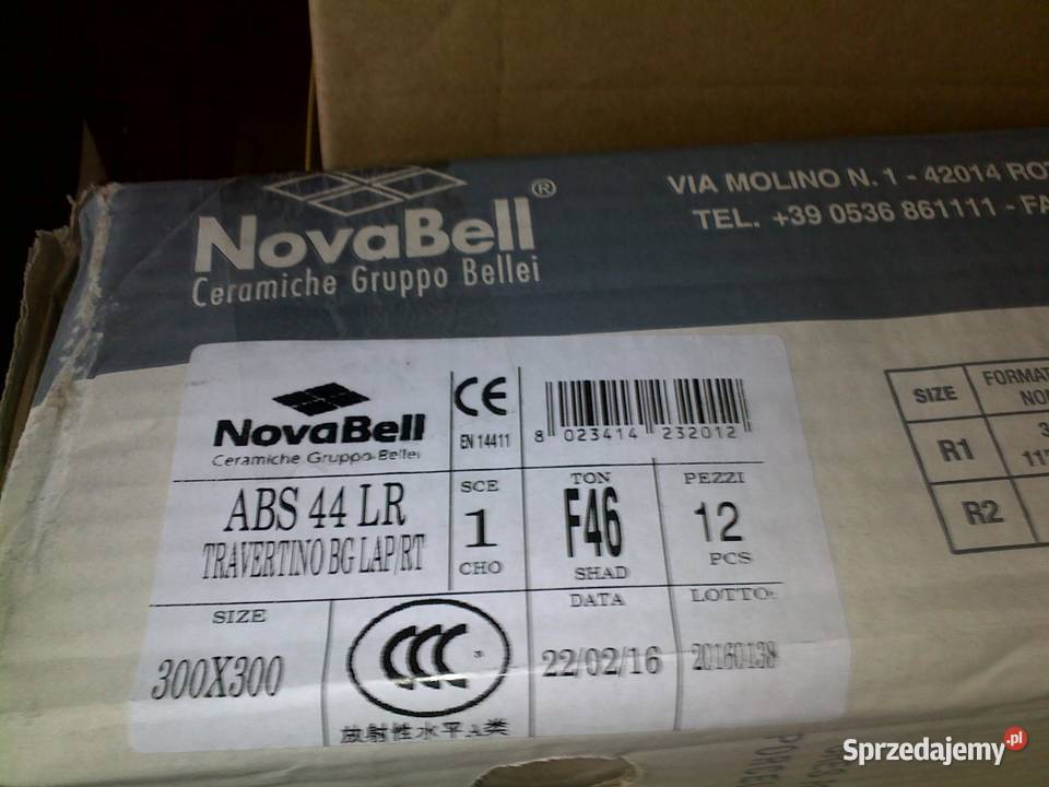 Płytki 30X30 NovaBell Travertino I GAT Płock sprzedam