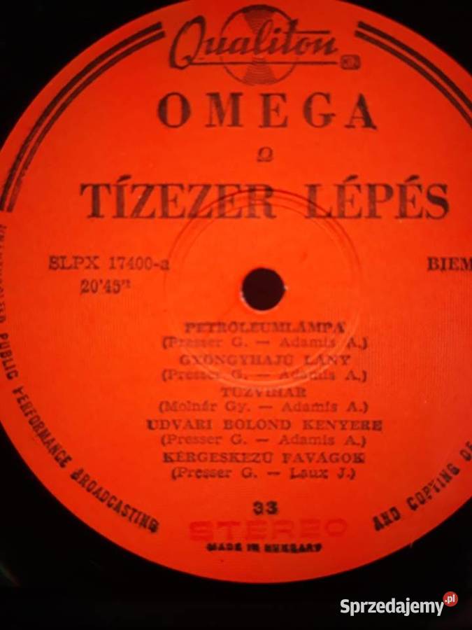 Archiwum węgierskiego rocka OMEGA 10000 Lepes podkarpackie