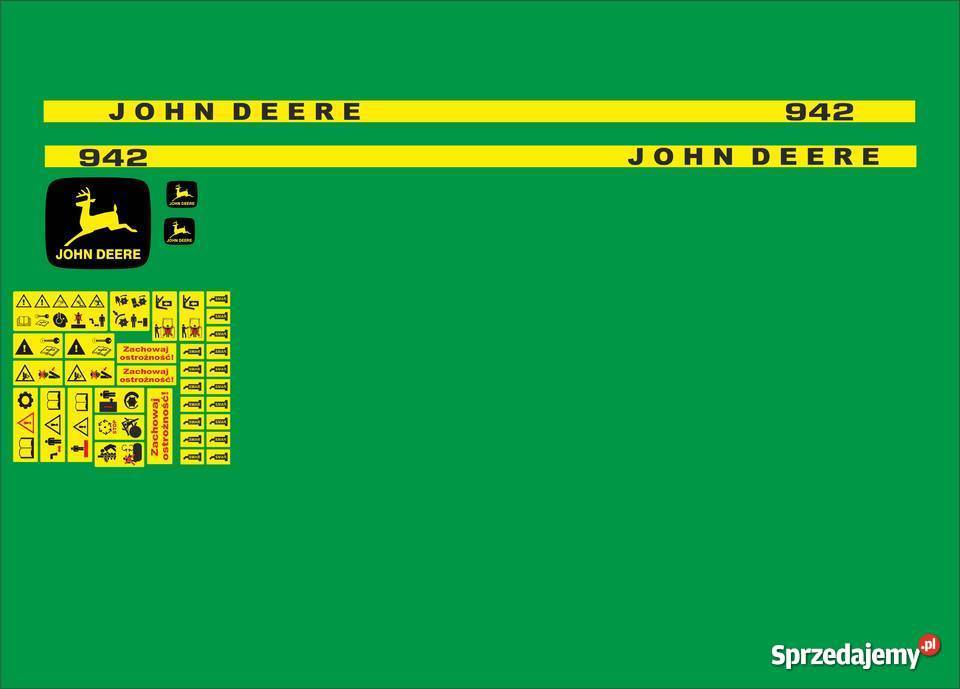 naklejki john deere 942 Jeżewo