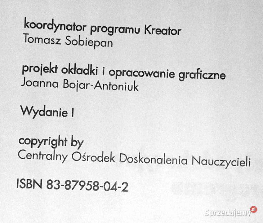 Materiały edukacyjne programu Kreator Tomasz miękka lubelskie Chełm