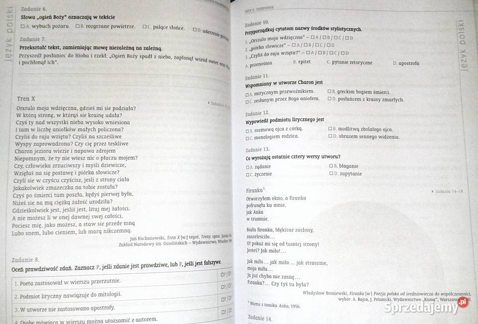 Zadania egzaminacyjne Język polski R Boszke J Chełm