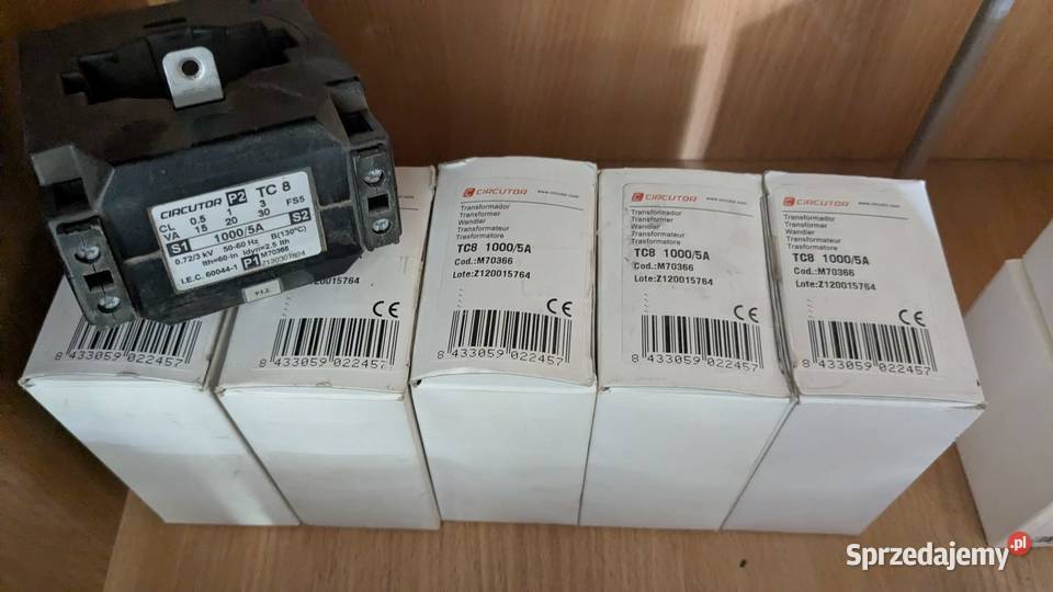Przekładnik prądowy Circutor TC 8 10005A 6 sztuk mazowieckie Warszawa sprzedam