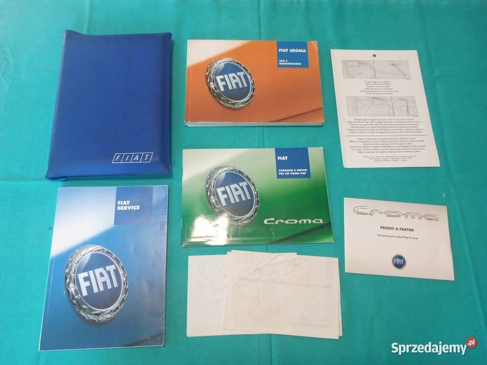 FIAT CROMA Instrukcja Obsługi książka Serwisowa Łódź sprzedam