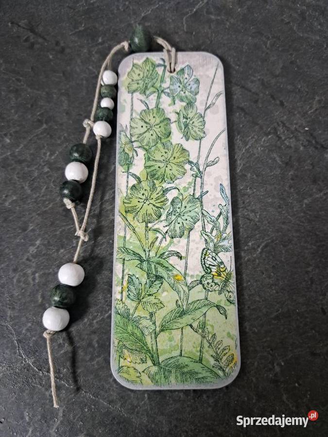 Zakładka do książki rośliny decoupage opolskie Kędzierzyn-Koźle