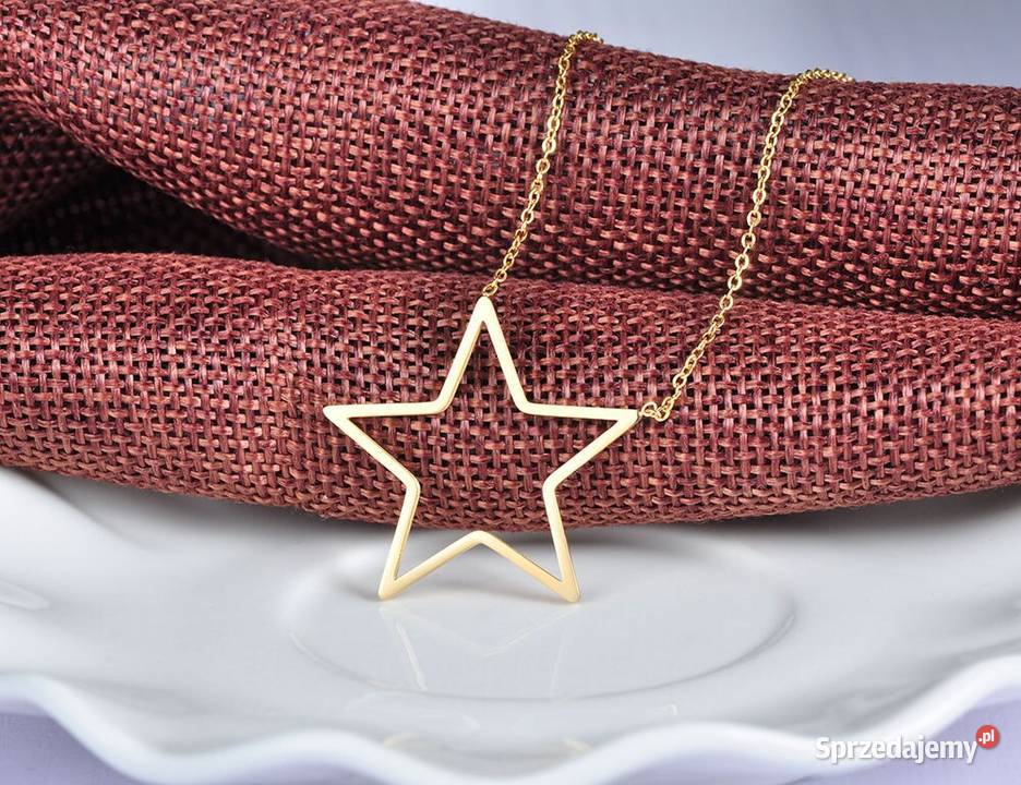 Nowy łańcuszek naszyjnik zawieszka gwiazda Szczecin