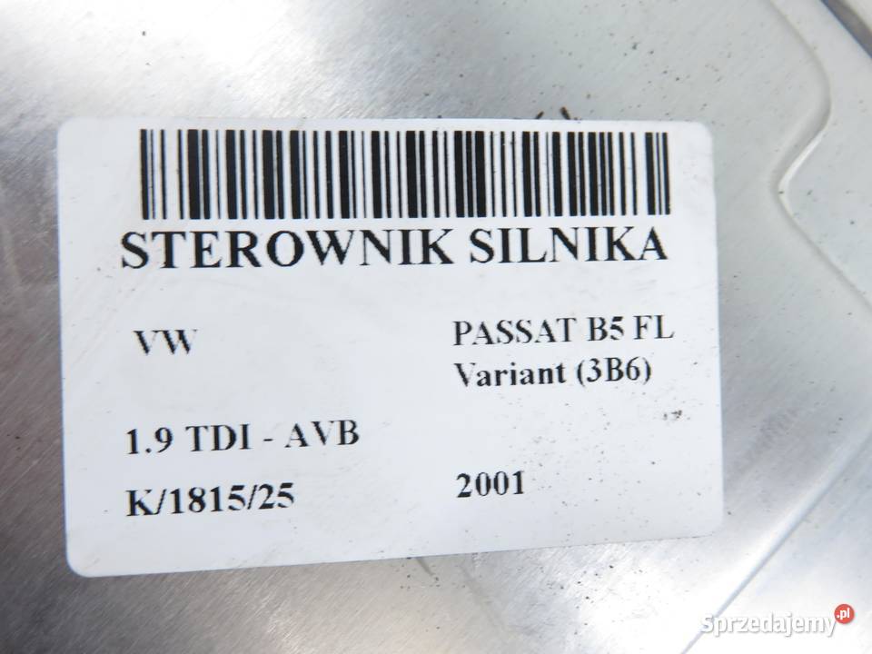 STEROWNIK VW PASSAT B5 FL 3B6 19 TDI AVB