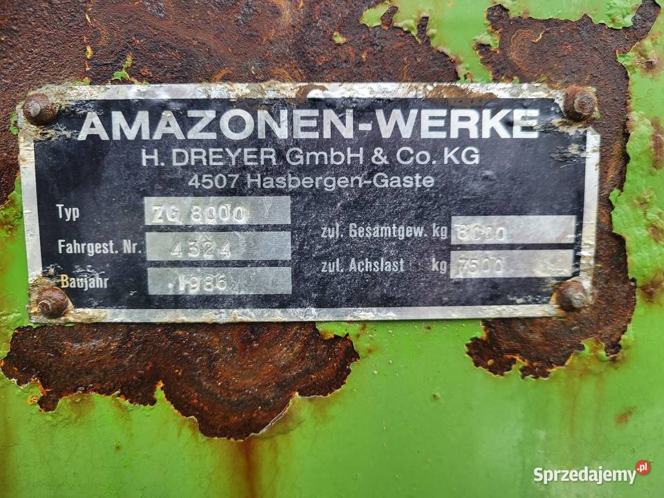 Amazone zg8000 Chełm