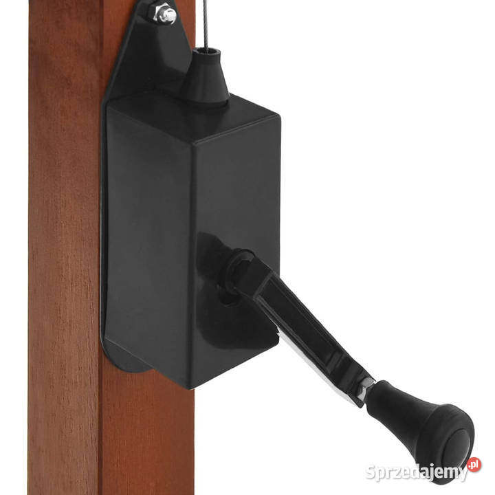 Wiszący parasol z drewnianym słupkiem 400x300