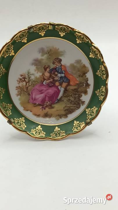 Zabytkowy talerzyk podstawek wiedeńska miłość Zamość