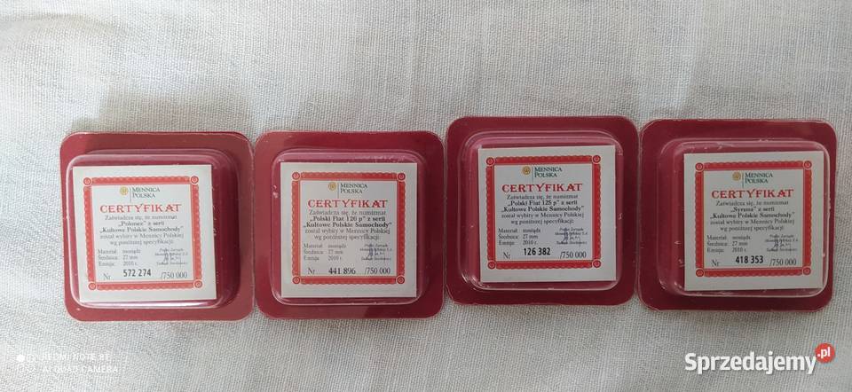 Kultowe Polskie samochody ORLEN monetyNowe Wałbrzych