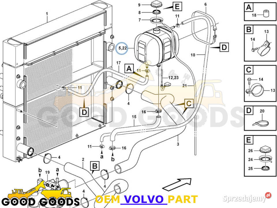 VOLVO ZBIORNIK ZBIORNICZEK WYRÓWNAWCZY 17214674 Władysławów