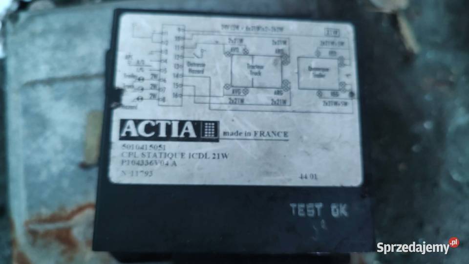 Moduł sterownik Actia 5010415051 Renault Midlum Części samochodowe Książ Wielkopolski
